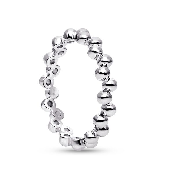 Stackable Splash Ring, Sterling Silver